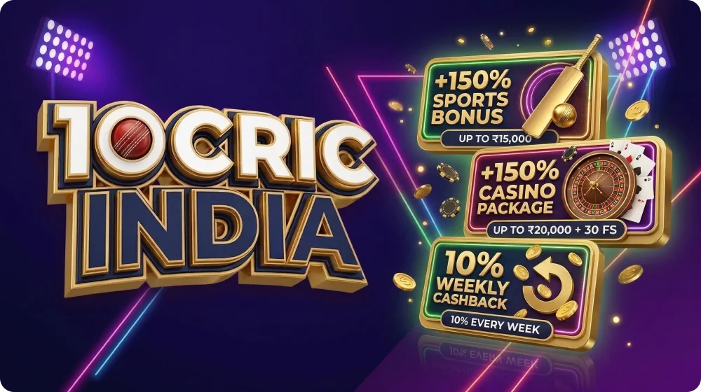 Bonus Offers for 10Cric Players in India